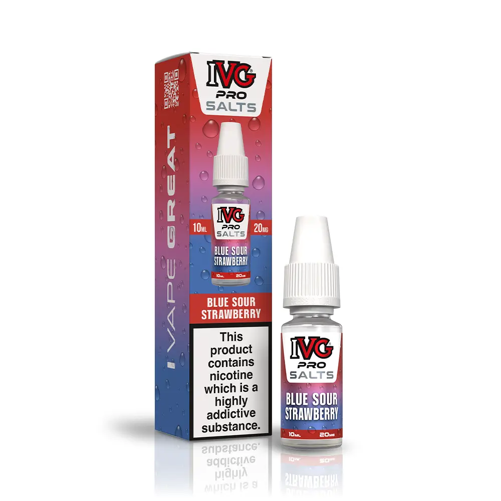 Blue Sour Strawberry Nic Salt E-Liquid by IVG Pro Salts 10ml